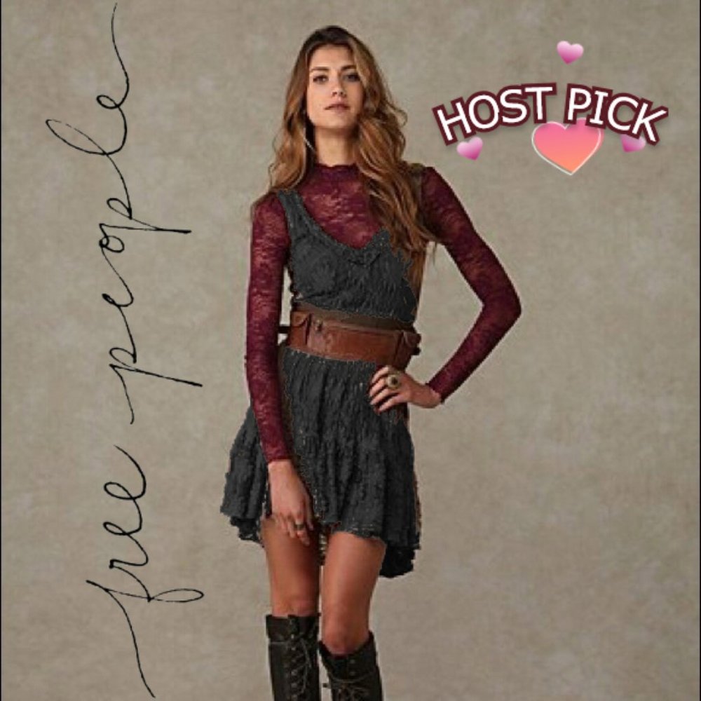 Free People NWT !!RARE!! Floral Lace Rendezvous Dress